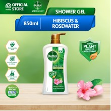 Dettol Activ Botany Shower Gel Body Wash 850ml Hibiscus & Rosewater