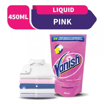 Vanish Fabric Stain Remover Liquid Pink 450ml
