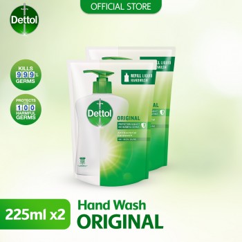 Dettol Hand Wash Original Refill Pouch Twin Pack 2x225ml