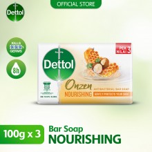 Dettol Anti-Bacterial Body Soap (3's) 100g Onzen Nourishing