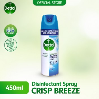 Dettol Disinfectant Spray 450ml Crisp Breeze 