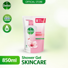 Dettol Shower Gel/Antibacterial Body Wash 850ml Refill Pouch Skincare