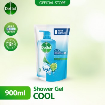 Dettol Shower Gel/Antibacterial Body Wash 850ml Refill Pouch Cool