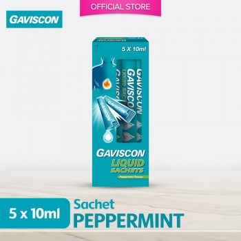 Gaviscon Peppermint Liquid Sachet 10ml x 5's
