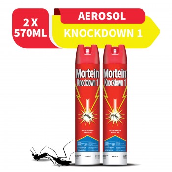 Mortein Knockdown I Aerosal 570ml x2 (Value Pack)