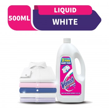 Vanish Fabric Stain Remover Liquid White 500ML