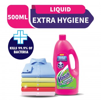 Vanish Extra Hygiene Fabric Stain Remover Liquid 500ML