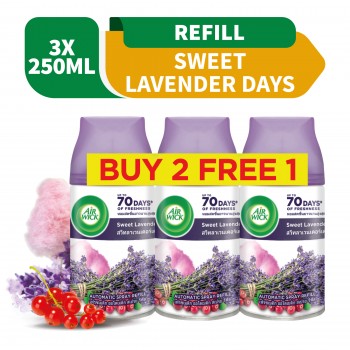 Air Wick Life Scents Freshmatic Sweet Lavender Refill 250ml 2+1 (Value Pack)