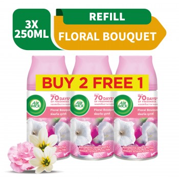 Air Wick Life Scents Freshmatic Floral Bouque Refill 250ml 2+1 (Value Pack)